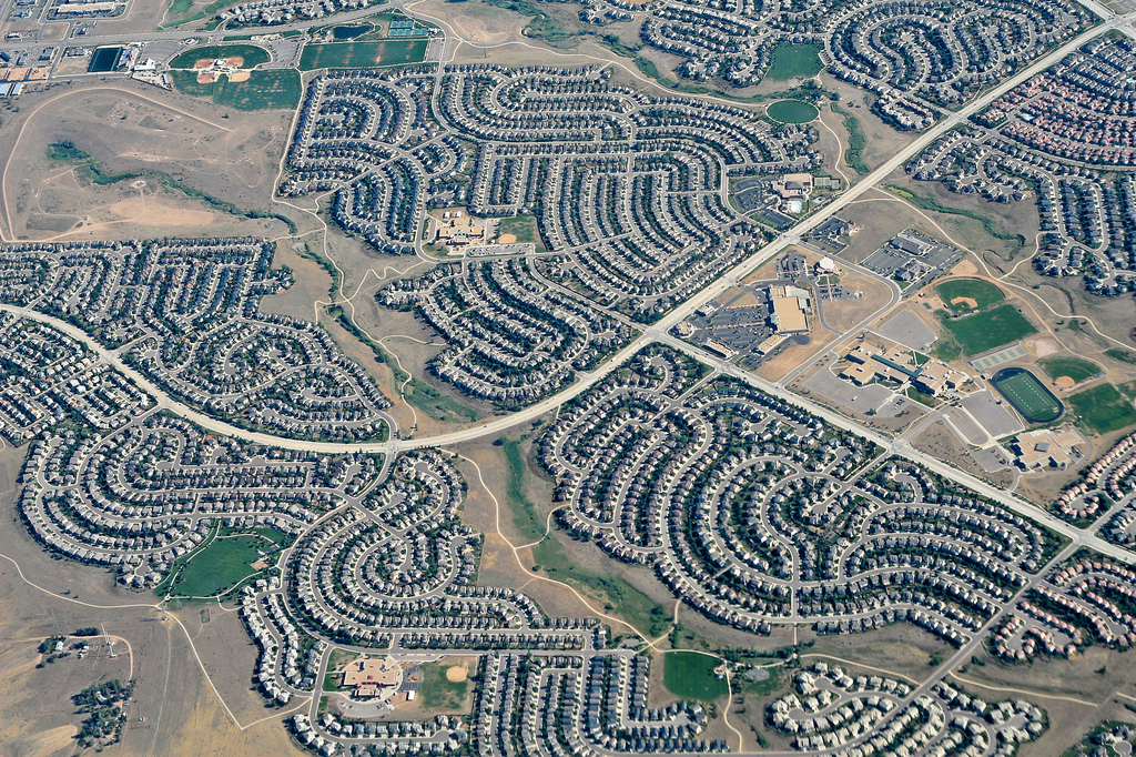 The kind of suburban sprawl that gives me cold sweats.